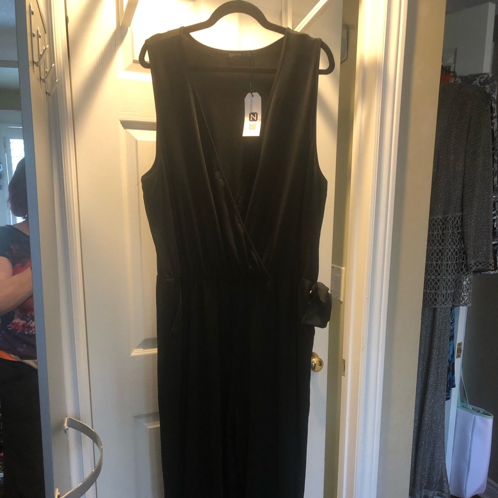 Black Sleeveless Jumpsuit Size 18-20 NEW